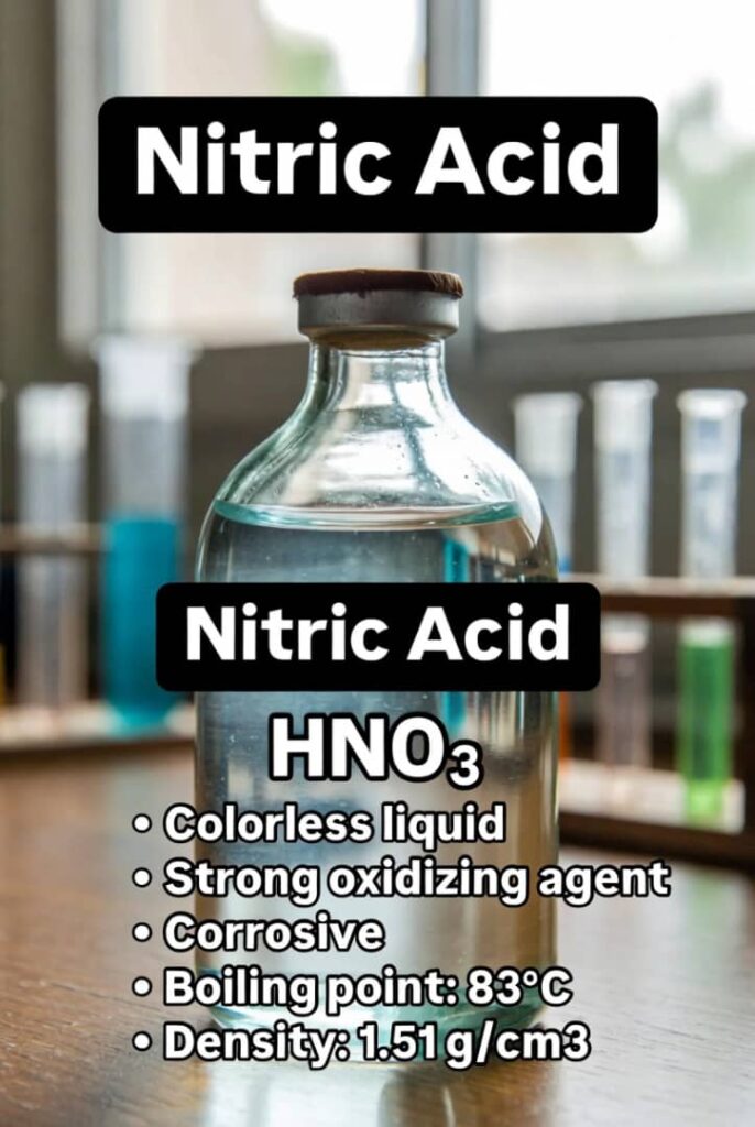 خواص شیمیایی و فیزیکی اسید نیتریک