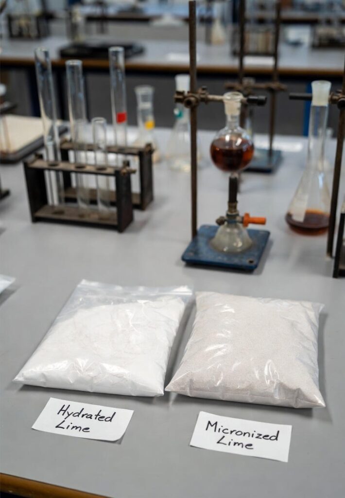 تفاوت آهک هیدراته و میکرونیزه