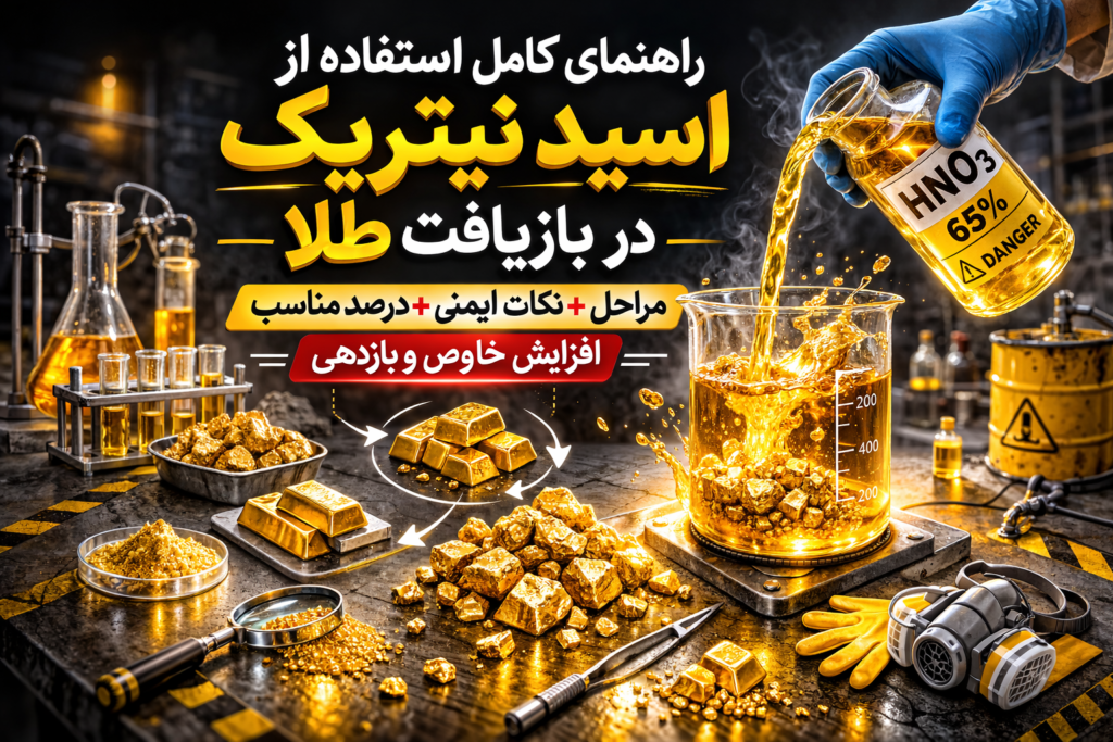 استفاده از اسید نیتریک در بازیافت طلا