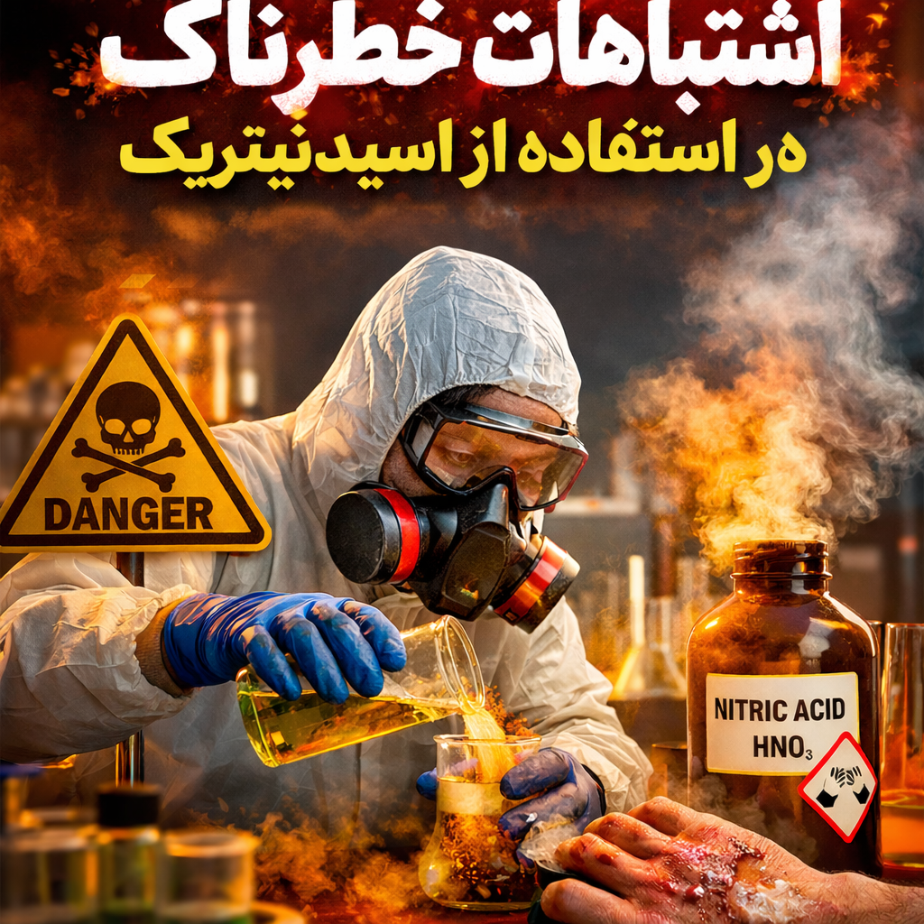 اشتباهات خطرناک در استفاده از اسید نیتریک
