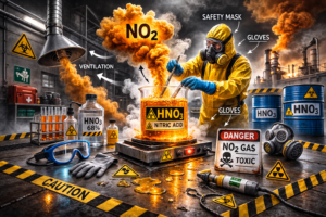 خطرات گاز NO2 در استفاده از اسید نیتریک