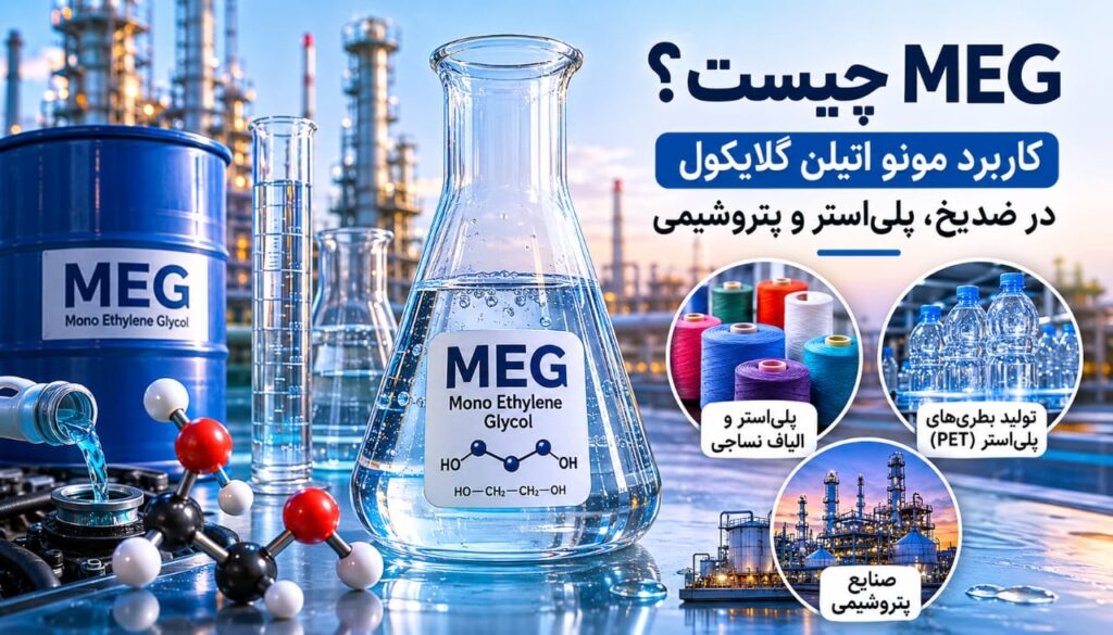 MEG چیست؟ | کاربرد مونو اتیلن گلایکول در ضدیخ، پلی‌استر و پتروشیمی