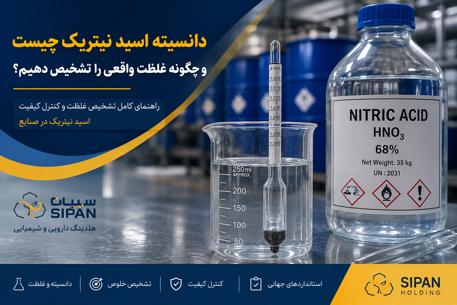 دانسیته اسید نیتریک چیست؟