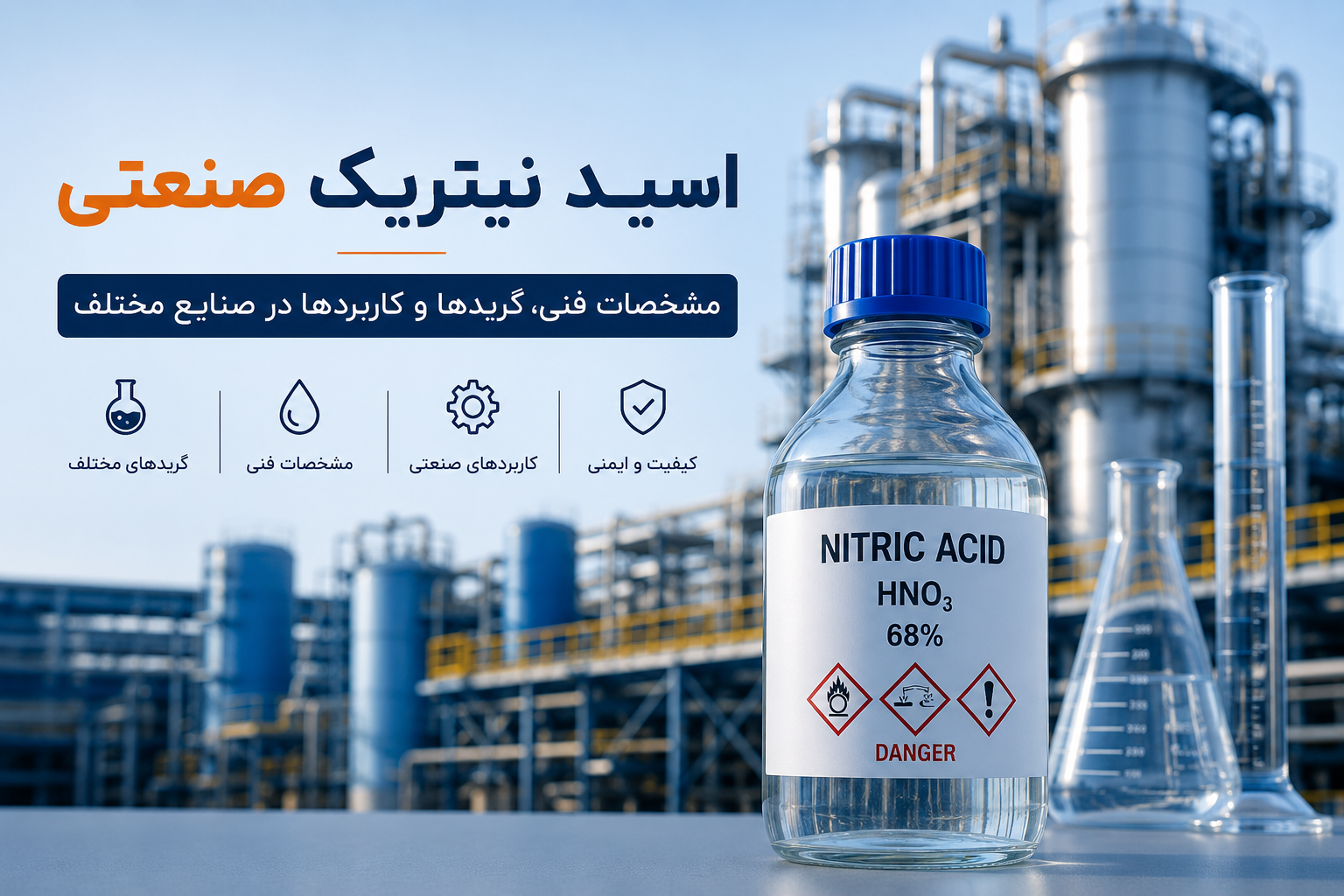 اسید نیتریک صنعتی چیست؟