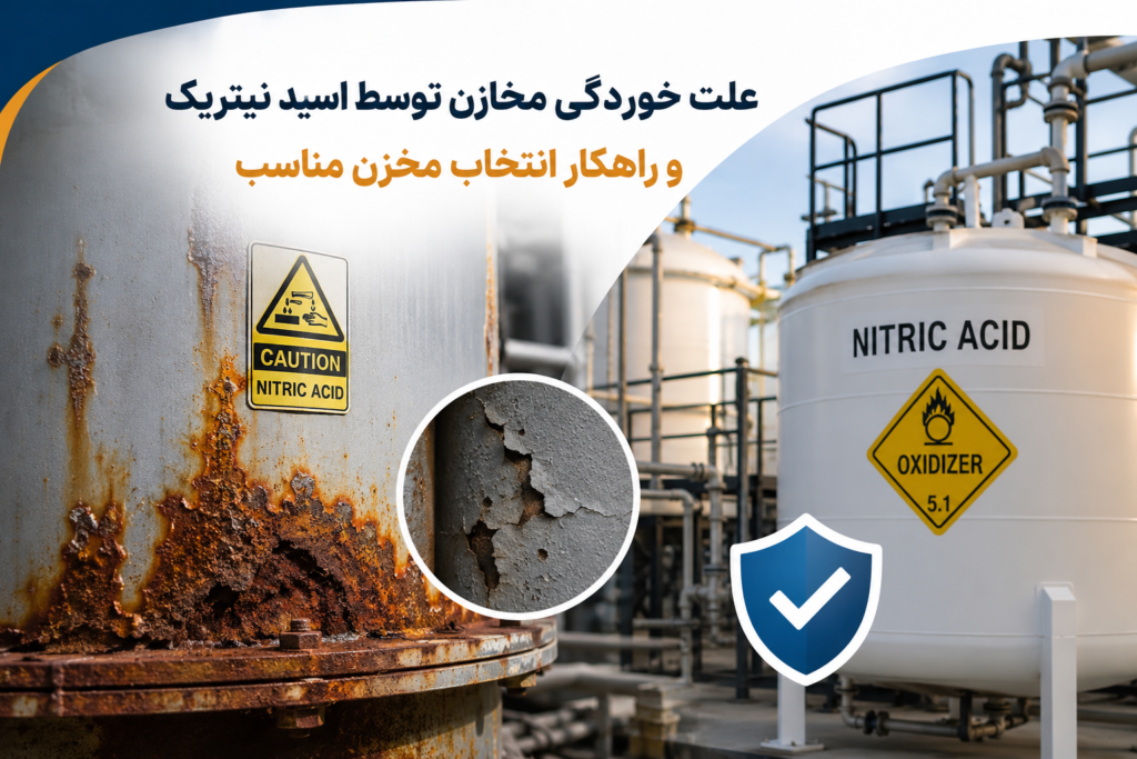 علت خوردگی مخازن توسط اسید نیتریک