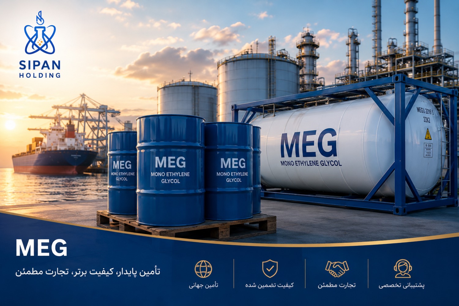 خرید MEG صنعتی؛ راهنمای انتخاب گرید مناسب برای صنایع مختلف