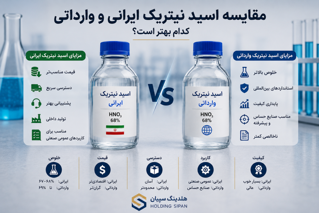 مقایسه اسید نیتریک ایرانی و وارداتی؛ کدام بهتر است؟