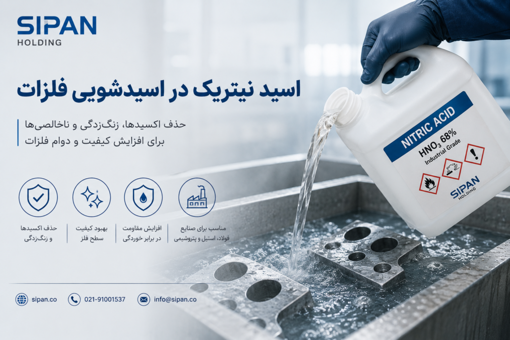 کاربرد اسید نیتریک در اسیدشویی فلزات