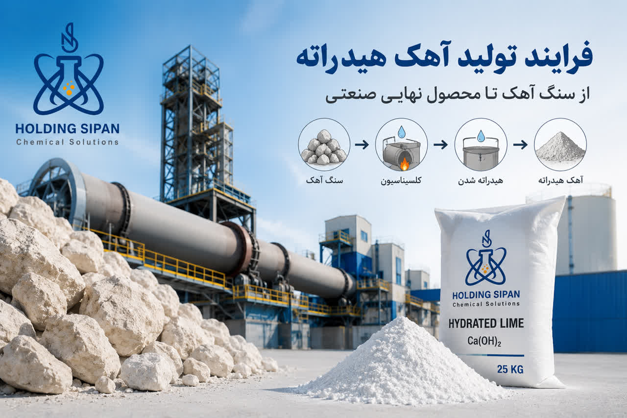 فرآیند تولید آهک هیدراته؛ از سنگ آهک تا محصول نهایی صنعتی