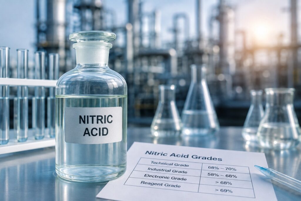 Nitric Acid Grades: How to Choose the Right Grade for Industrial Use