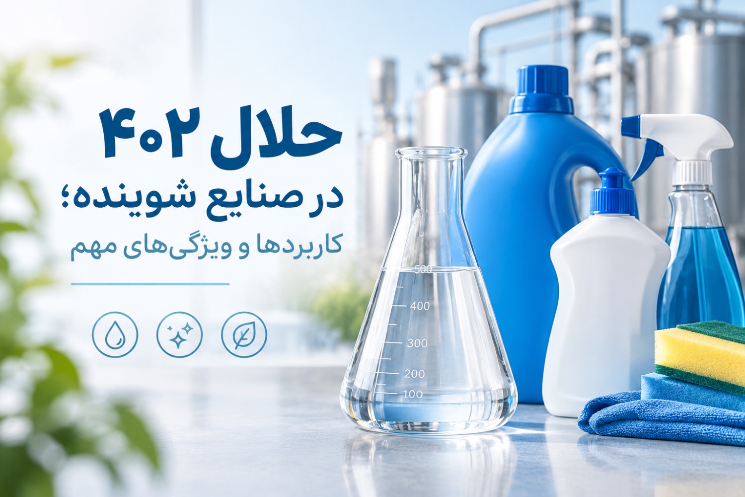حلال ۴۰۲ در صنایع شوینده؛ کاربردها و ویژگیهای مهم