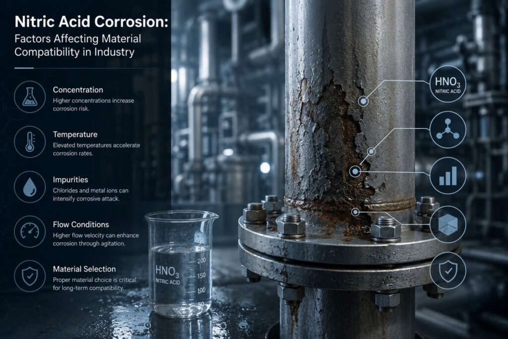 Nitric Acid Corrosion: Factors Affecting Material Compatibility in Industry