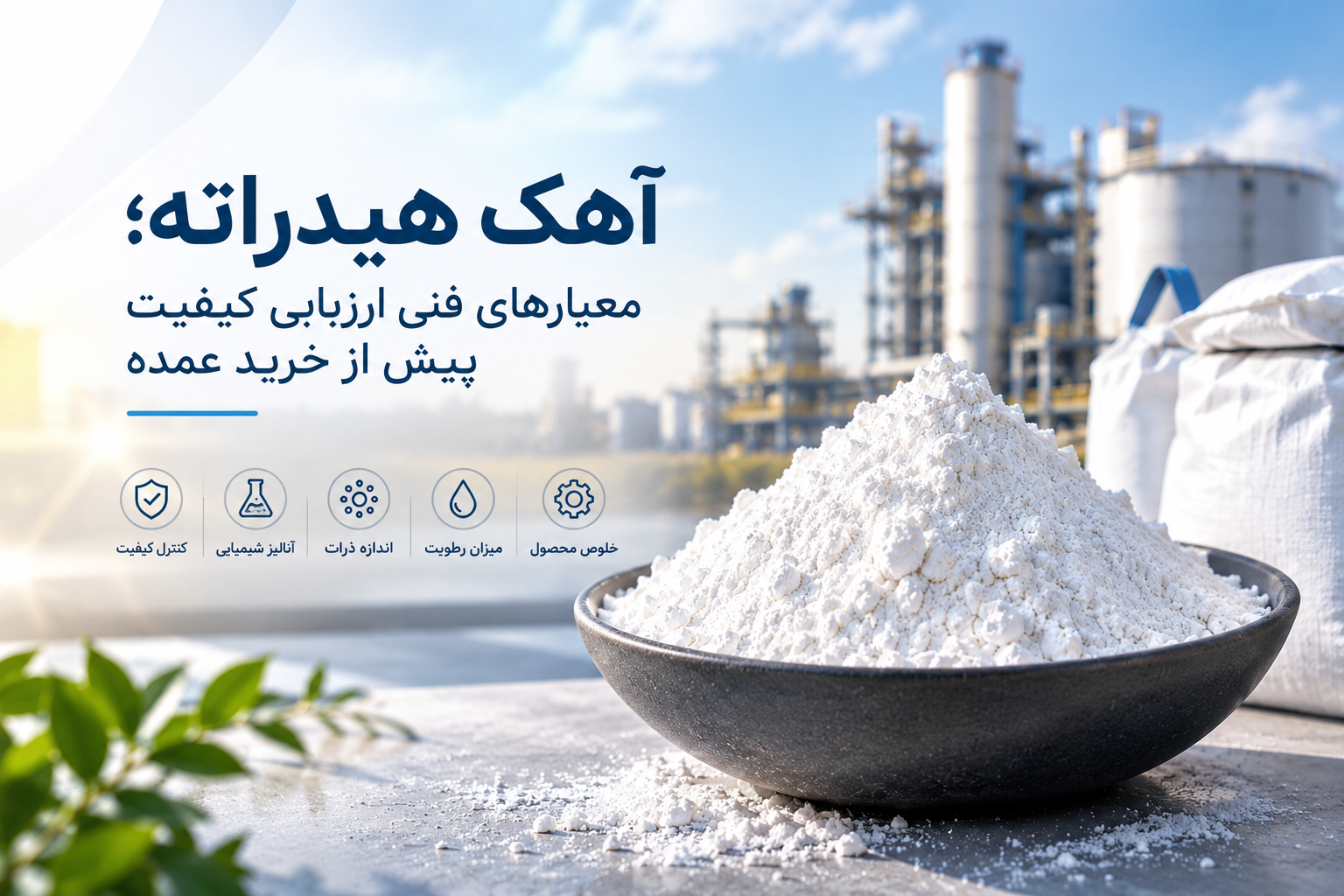 آهک هیدراته؛ معیارهای فنی ارزیابی کیفیت پیش از خرید عمده