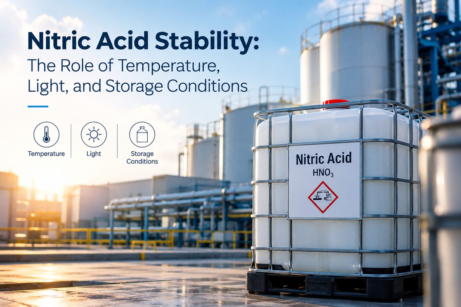 Nitric Acid Stability: The Role of Temperature, Light, and Storage Conditions