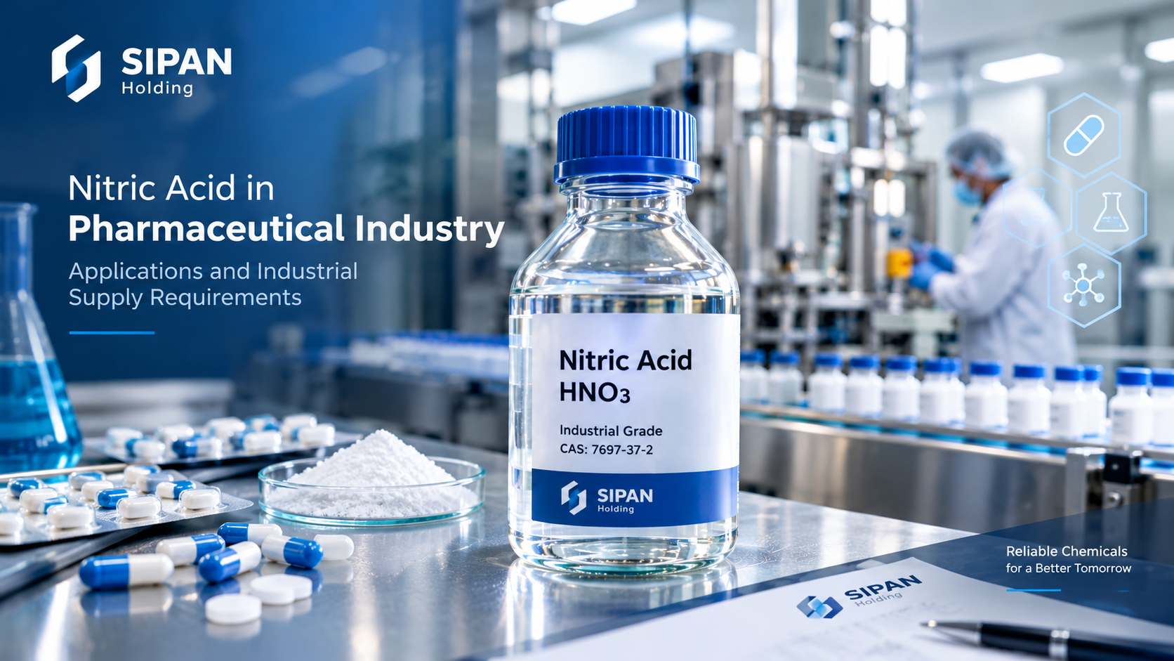 اسید نیتریک در صنایع دارویی