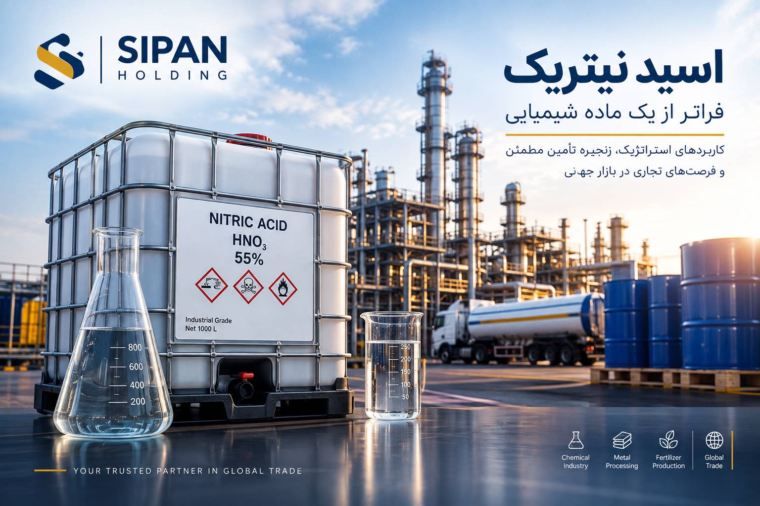 ناخالصی‌های اسید نیتریک صنعتی