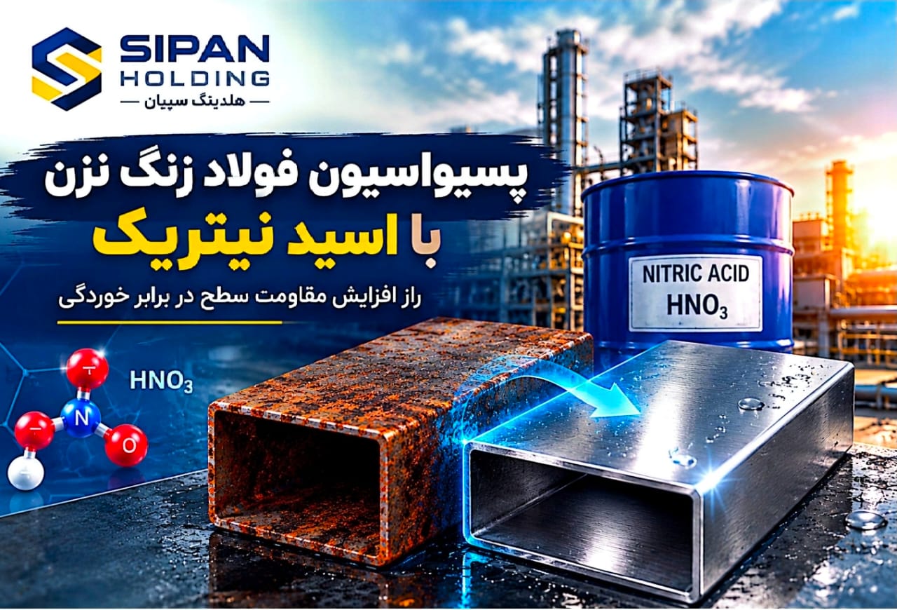 پسیواسیون فولاد زنگ‌نزن با اسید نیتریک